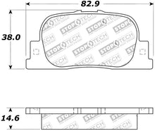 Load image into Gallery viewer, StopTech Street Touring 05-08 Scion tC Rear Brake Pads