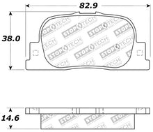 Load image into Gallery viewer, StopTech Performance 05-08 Scion tC Rear Brake Pads