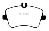 EBC 02-05 Mercedes-Benz C230 (W203) 1.8 Supercharged (European Model) Yellowstuff Front Brake Pads