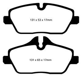 EBC 14+ Mini Hardtop 1.5 Turbo Cooper Greenstuff Front Brake Pads