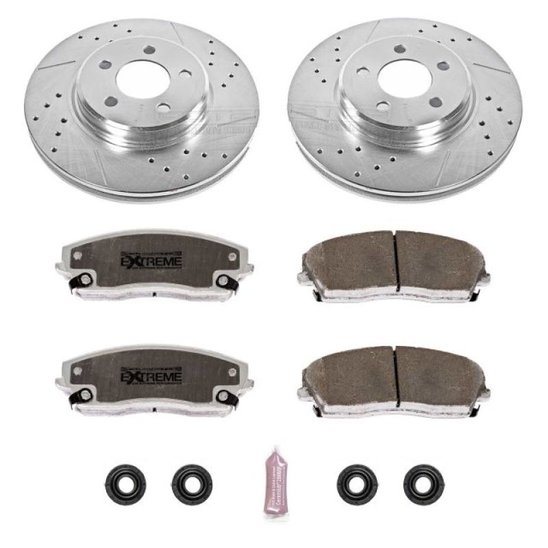 Power Stop 05-19 Chrysler 300 Front Z26 Street Warrior Brake Kit