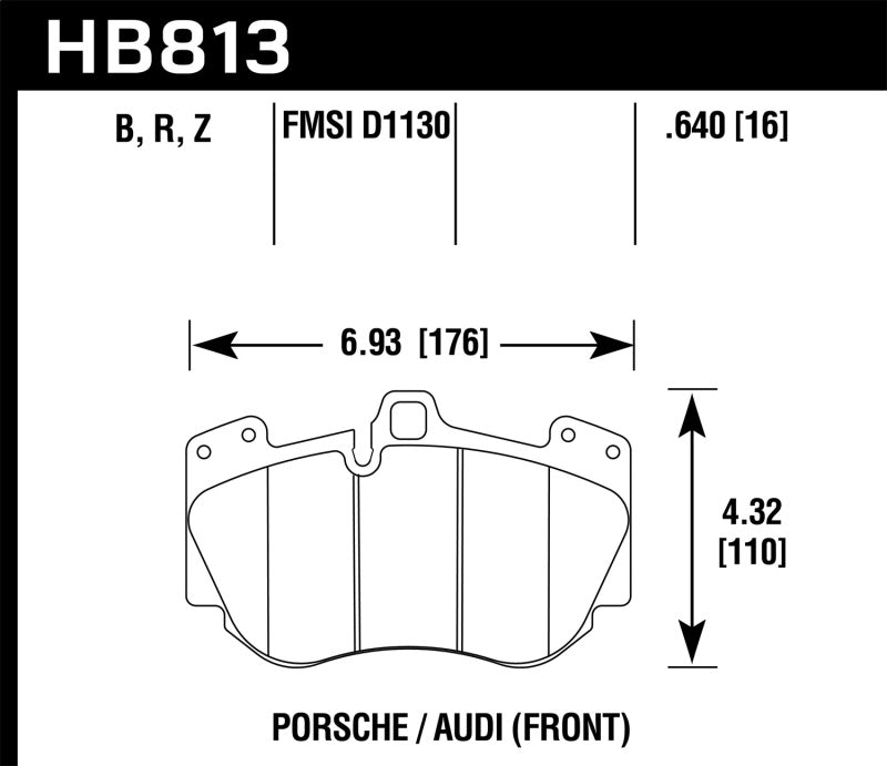 Hawk 13-15 Audi RS5 Performance Ceramic Street Front Brake Pads