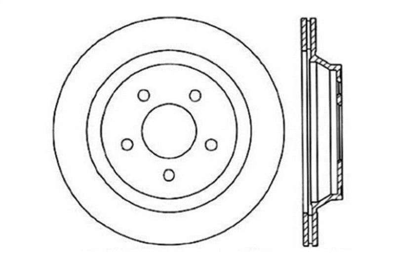 StopTech Drilled Sport Brake Rotor