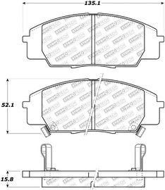 StopTech Street Select Brake Pads - Rear