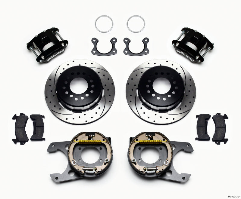 Wilwood D154 P/S Park Brake Kit Drilled Small Ford 2.50in Offset