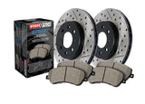 StopTech 02-04 Honda CRV Drilled and Slotted Street Brake Kit Front and Rear