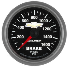 Load image into Gallery viewer, Autometer Performance Parts 52mm 0-1600 PSI Brake Pressure COPO Camaro Gauge Pack