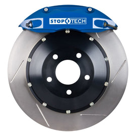 StopTech 04-07 WRX STi Big Brake Kit ST-40 Blue Caliper 332X32 Slotted Front Rotors/Pads/SS Lines
