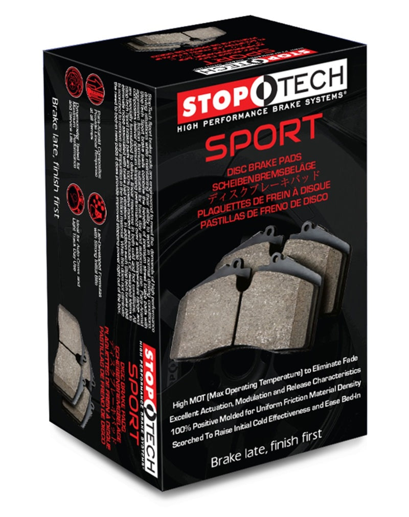 StopTech Sport Brake Pads w/Shims - Rear