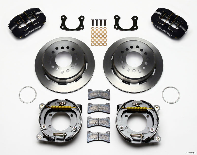 Wilwood Dynapro Low-Profile 11.00in P-Brake Kit New Big Ford 2.50in Off Front Mount