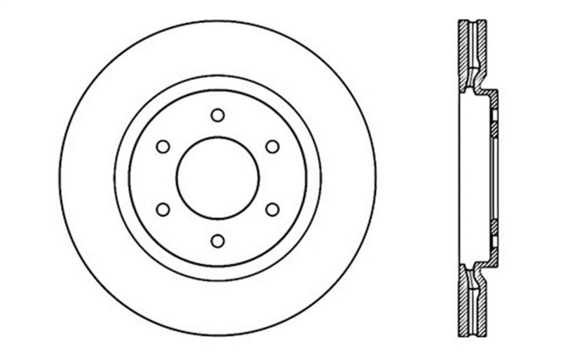 StopTech Drilled Sport Brake Rotor
