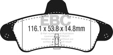 Load image into Gallery viewer, EBC 2001-2003 Mercury Cougar 2.0L Ultimax2 Rear Brake Pads