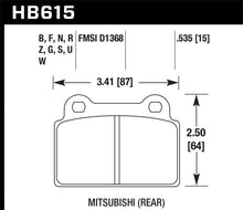 Load image into Gallery viewer, Hawk 08-14 Mitsubishi Lancer Evolution All (1pc Front Rotor) High Perf Street/Race Rear Brake Pads