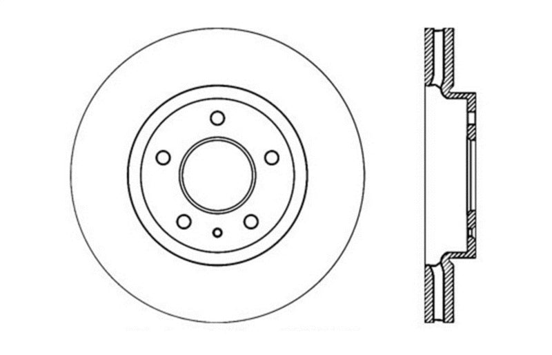 StopTech Slotted & Drilled Sport Brake Rotor