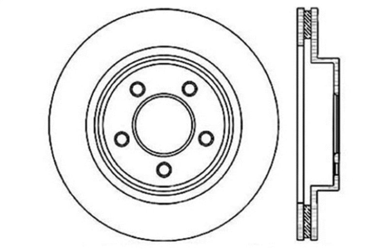 StopTech Slotted & Drilled Sport Brake Rotor