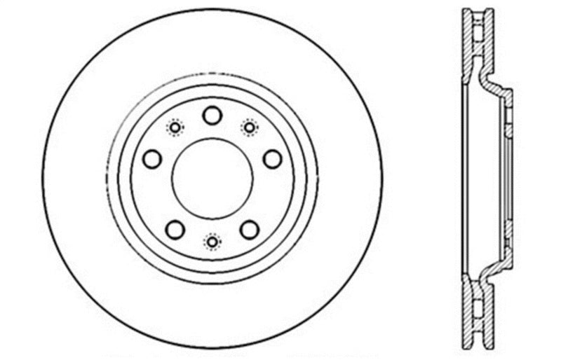 StopTech Drilled Sport Brake Rotor