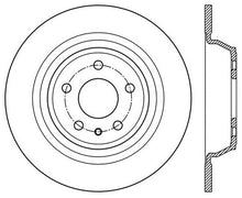 Load image into Gallery viewer, StopTech 13-16 Ford Fusion Left Rear Disc Slotted Premium Brake Rotor