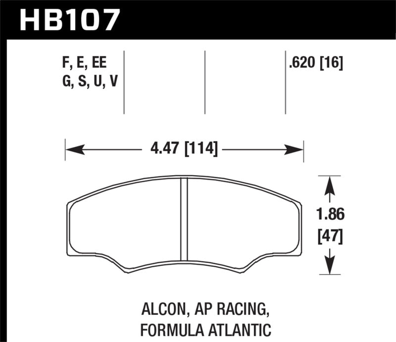 Hawk CP2361/CP3228/CP5104/CP5144 AP Racing HT-10 Brake Pads
