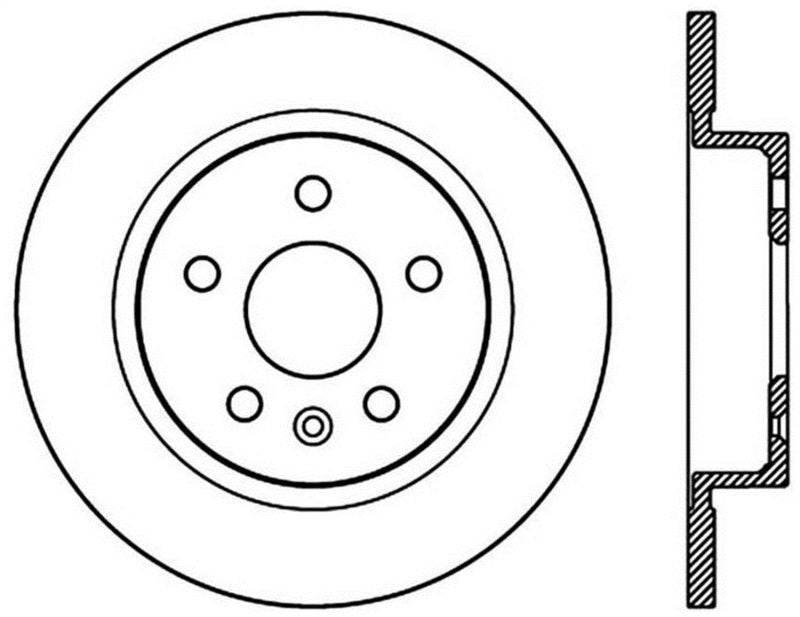 StopTech Sport Cross Drilled Brake Rotor - Front Right