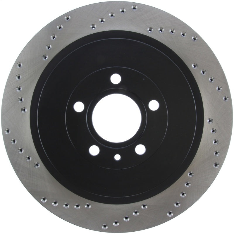StopTech Premium High Carbon 13-14 Ford Mustang/Shelby GT500 Right Rear Disc Drilled Brake Rotor