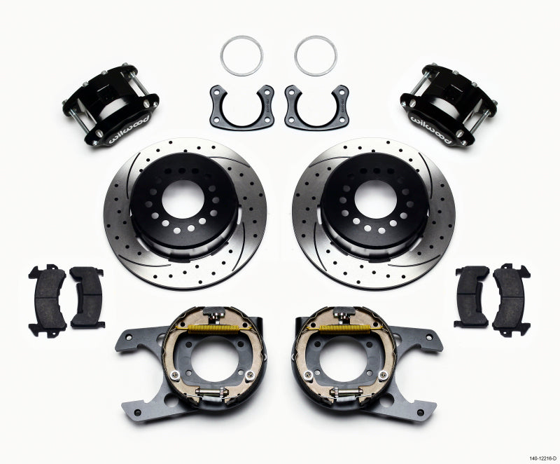 Wilwood D154 P/S Park Brake Kit Drilled Big Ford New Style 2.36in Offset