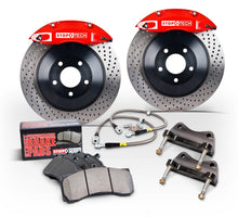 Load image into Gallery viewer, StopTech 09-17 GMC Yukon w/ Red ST-60 Calipers 380x32mm Slotted Rotors Front Big Brake Kit