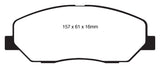 EBC 08-10 Hyundai Genesis 3.8 Yellowstuff Front Brake Pads