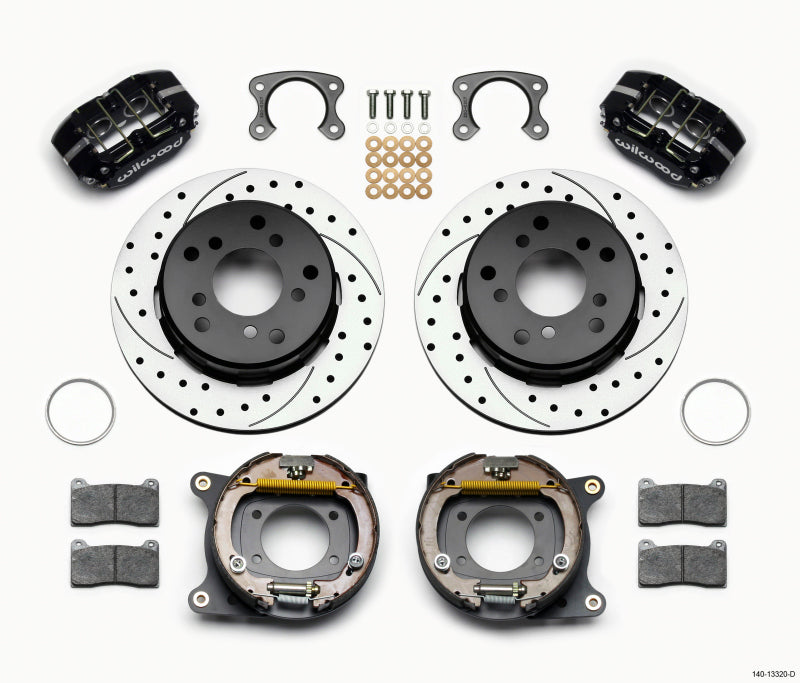 Wilwood Dynapro Lug Mount P/S Park Brake Kit Drilled Small Ford 2.36in Off Bronco 5 x 5.50