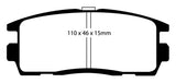EBC 10+ Chevrolet Equinox 2.4 Yellowstuff Rear Brake Pads