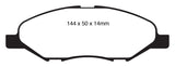 EBC 09-11 Nissan Versa 1.6 Greenstuff Front Brake Pads