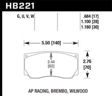 Load image into Gallery viewer, Hawk AP Racing/Wilwood DTC-70 Race Brake Pads