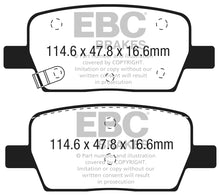 Load image into Gallery viewer, EBC 2016+ Cadillac CT6 2.0L Turbo Redstuff Rear Brake Pads
