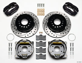 Wilwood Forged Dynalite P/S Park Brake Kit Drilled AMC 71-74 2.60in Offset