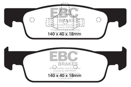 EBC 2016-2017 Smart Fortwo 0.9L Turbo Greenstuff Front Brake Pads