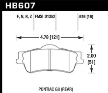 Load image into Gallery viewer, Hawk 08-09 Pontiac G8 3.6 Base/6.0 Performance Ceramic Street Rear Brake Pads