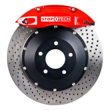 Load image into Gallery viewer, StopTech 11-13 Audi A3 w/ Red ST-40 Calipers 328x28mm Drilled Rotors Front Big Brake Kit