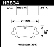 Load image into Gallery viewer, Hawk 13-16 Land Rover Range Rover / 14-16 Land Rover Range Rover Sport LTS Street Rear Brake Pad