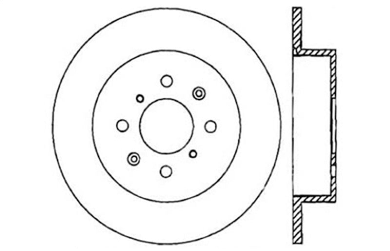 StopTech Drilled Sport Brake Rotor