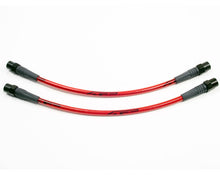 Load image into Gallery viewer, AP 99-04 Porsche Carrera 996 Front Steel Braided Brake Lines (Black Fittings / Red Housing)