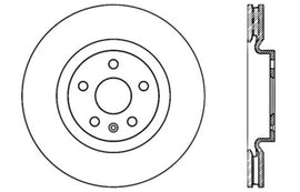 StopTech Sport Cross Drilled Brake Rotor - Rear Right