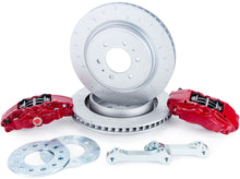 Load image into Gallery viewer, Alcon 2010+ Ford F-150 360x32mm Rotors 4-Piston Red Calipers Rear Brake Upgrade Kit