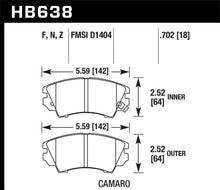 Load image into Gallery viewer, Hawk Camaro V6 HP+ Street Front Brake Pads