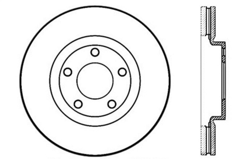 StopTech Slotted & Drilled Sport Brake Rotor