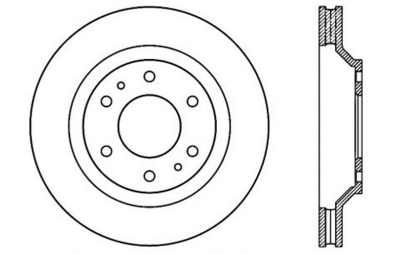 StopTech Drilled Sport Brake Rotor