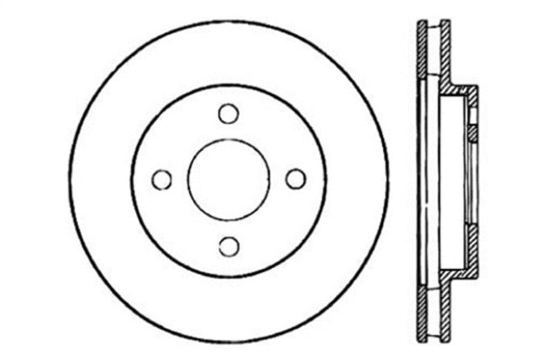 StopTech Slotted & Drilled Sport Brake Rotor