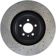 Load image into Gallery viewer, StopTech 13-14 Ford Mustang Shelby GT500 Front Left Slotted &amp; Drilled Sport Brake Rotor