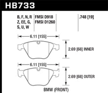 Load image into Gallery viewer, Hawk DTC-80 2013 BMW Z4 Front Racing Brake Pads