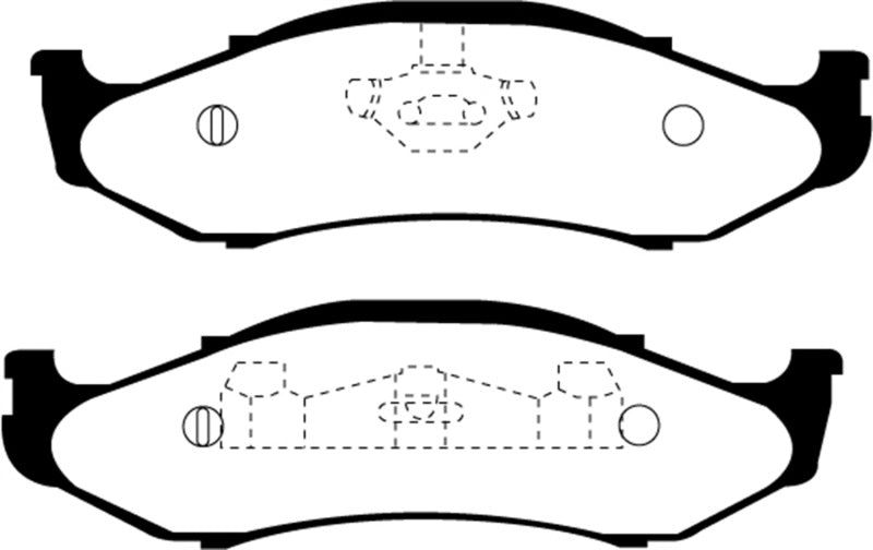 EBC 97-99 Jeep Cherokee 2.5 82mm High Rotors Greenstuff 7000 Front Brake Pads