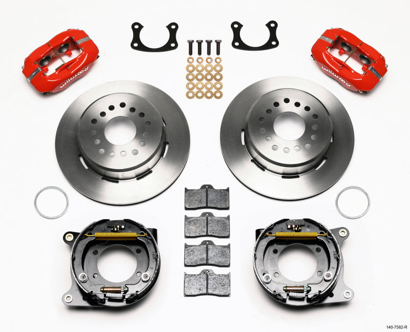 Wilwood Forged Dynalite P/S Park Brake Kit Red New Big Ford 2.36in Offset