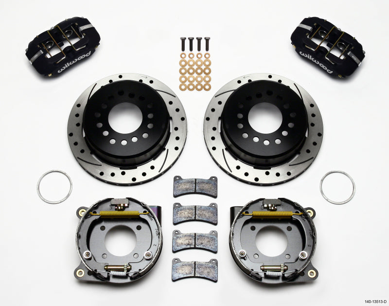 Wilwood Dynapro Low-Profile 11.00in P-Brake Kit Drilled BOP Axle 2.75in Bearing 2.75 Offset